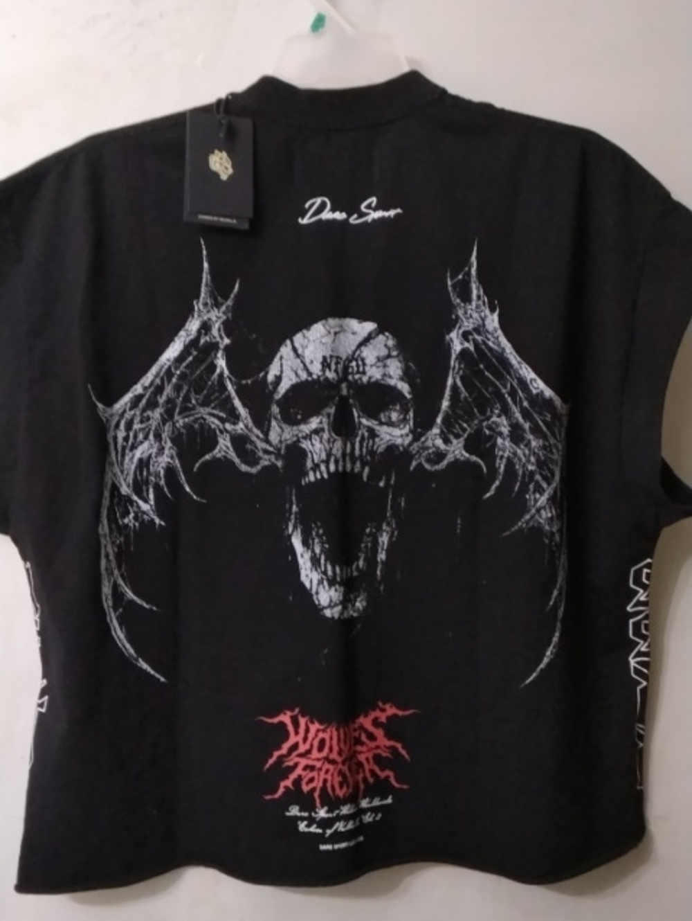 Darc Sport Black Graphic Men’s Muscle Tee with White Print Sz Small